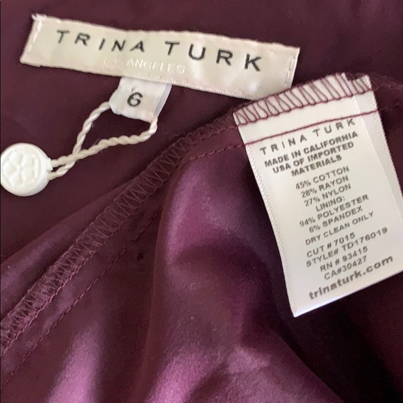 NWOT Trina Turk 3/4 Slv Embroidered Sheath Dress - Picture 7 of 8